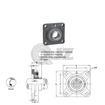 1.25 in Square Flange Units Cast Iron SBF206-20 Mounted Bearing SB206-20+F206