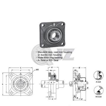 1 in Square Flange Units Cast Iron UCF205-16 Mounted Bearing UC205-16+F205