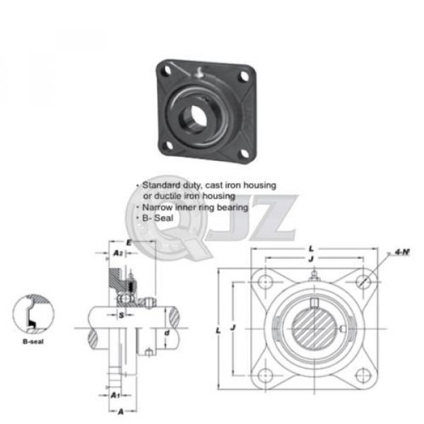 1 in Square Flange Units Cast Iron SAF205-16 Mounted Bearing SA205-16+F205 #2 image