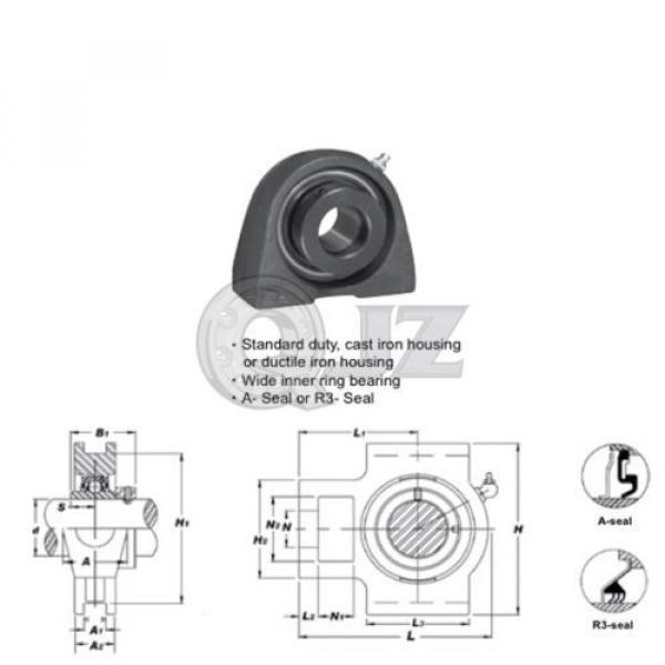 1 in Take Up Units Cast Iron HCT205-16 Mounted Bearing HC205-16+T205 New QTY:1 #2 image