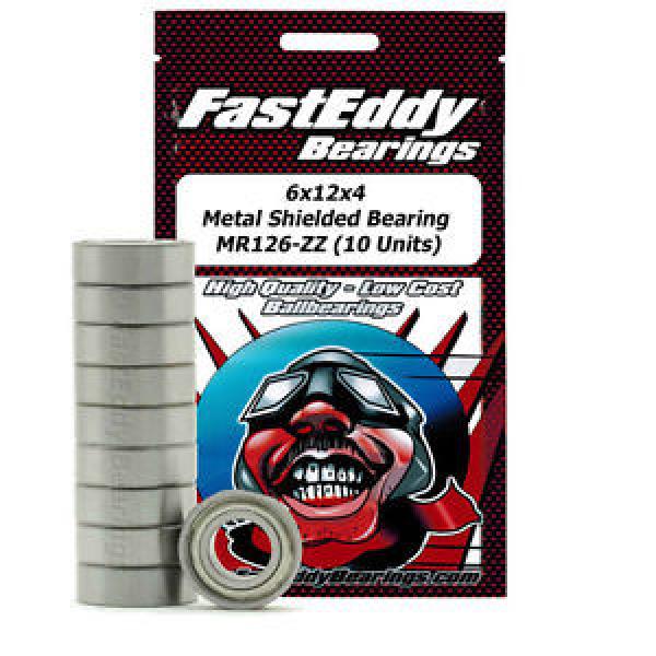 6x12x4 Metal Shielded Bearing MR126-ZZ (10 Units) #1 image